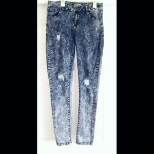 Pre ripped hombre skinny jeans