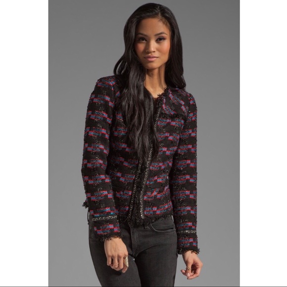 Trina Turk Secret Agent Kings Road Tweed Jacket - Picture 2 of 8