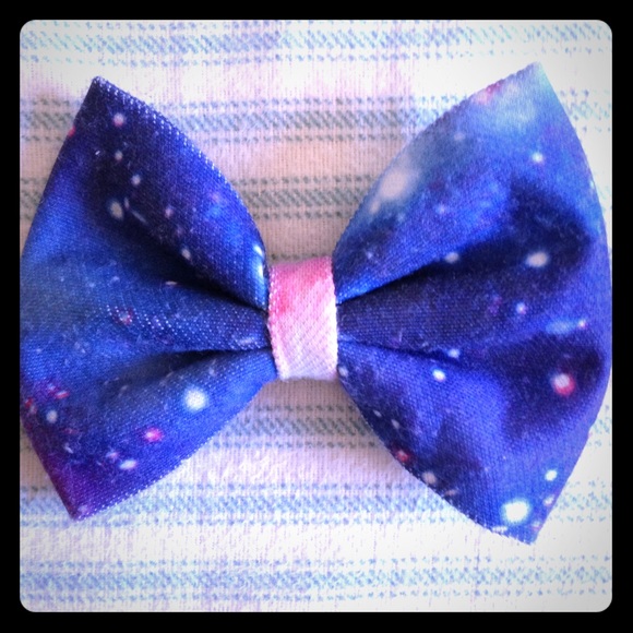 Galaxy hair bow clip