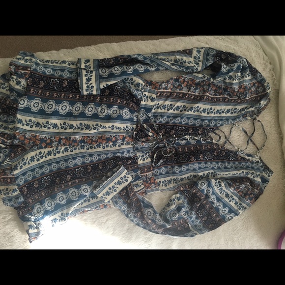 Patterned romper