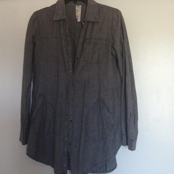 Dark gray flannel