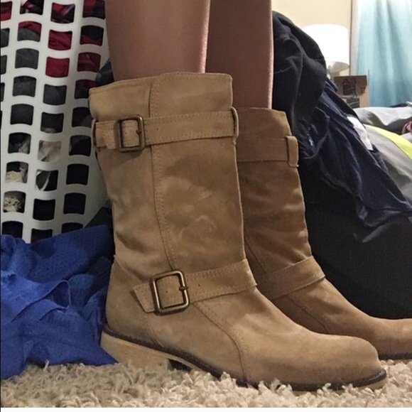 Kenneth Cole Reaction Shoes - Kenneth Cole Reaction Suede Riding Boots