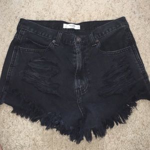 Black High Waisted shorts