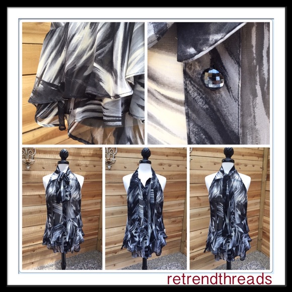 Flowy sleeveless blouse! - Picture 4 of 4