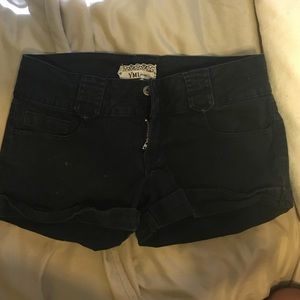 Black Jean shorts