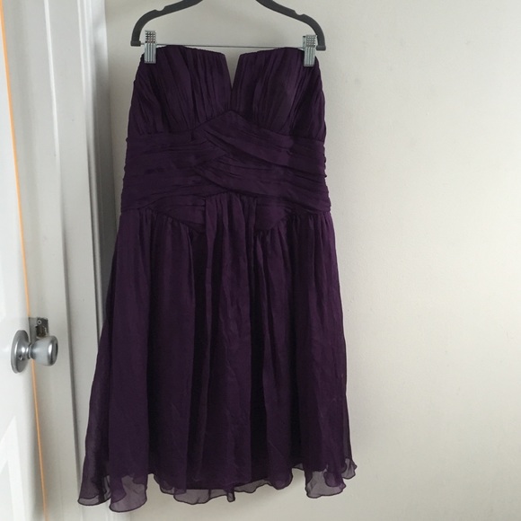 ABS Strapless Plum Dress Size 10