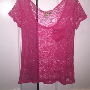 Sheer Pink Coverup/top