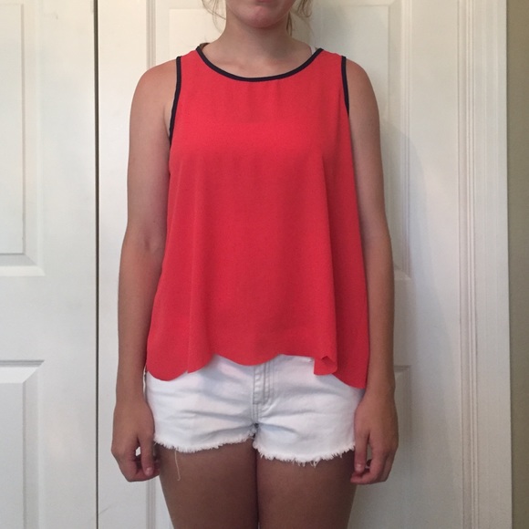 Orange tank top