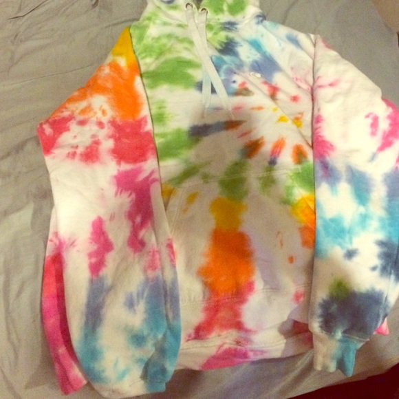 Hand tie dyed sweatshirt