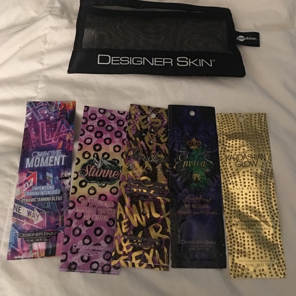 Tanning lotion packets
