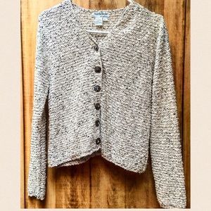 Northstyle Sweater with Stone and Beaded Buttons.