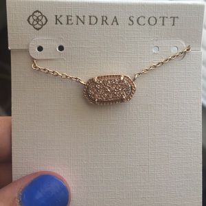 Kendra Scott rose gold drusy Elise