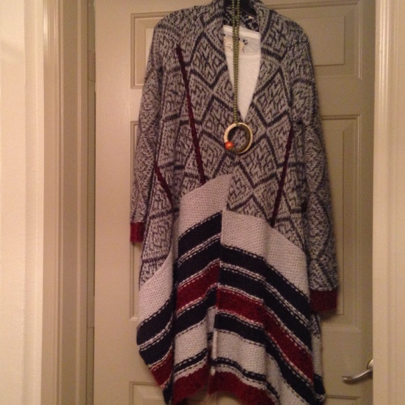 Oversized skit wrap sweater