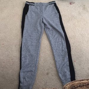 Grey and black joggers