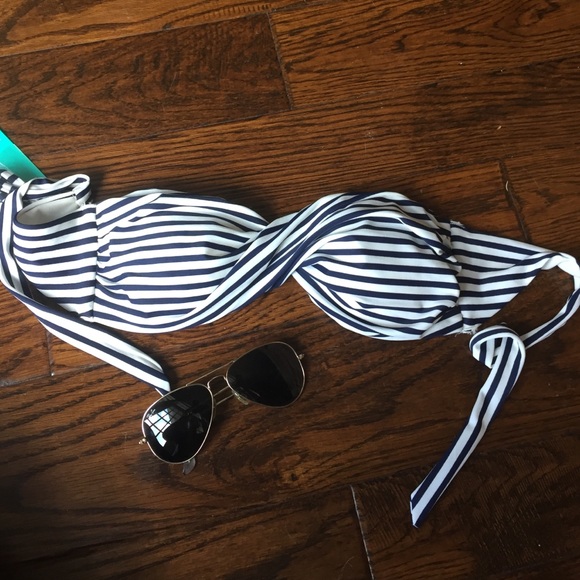 H&M NWT Bandeau Swim Suit Top