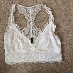 White bralette