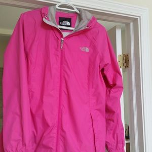 Pink North Face Rain jacket