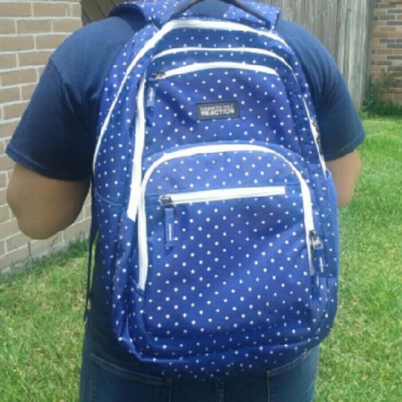 *LAST WEEK*Kenneth Cole Backpack (blue polka dot)