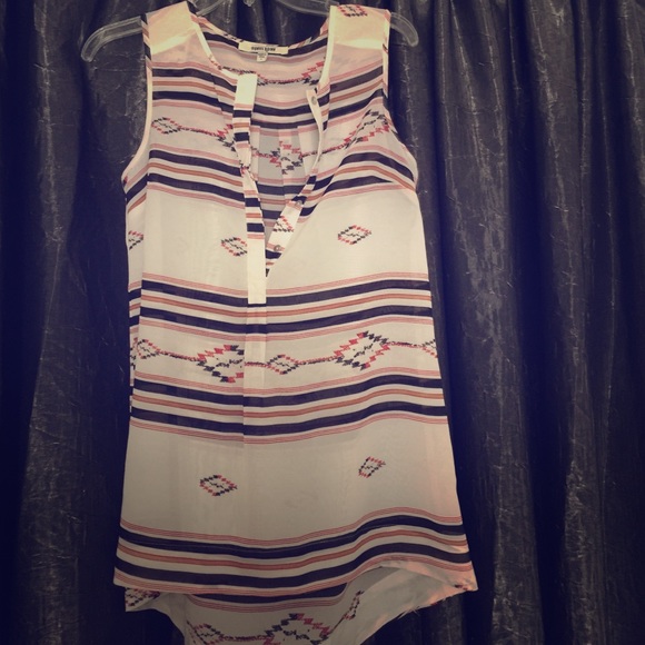 Southwestern drape tank