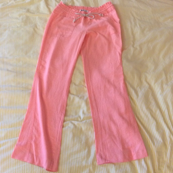 Roxy Drawstring Linen Pants