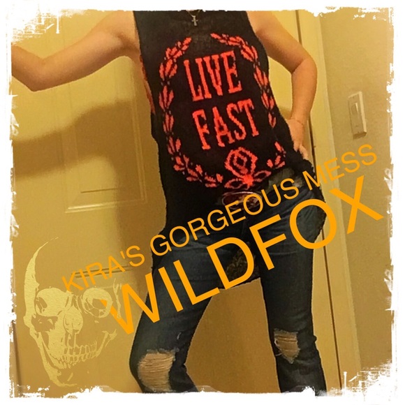 Wildfox Tops - ⭐️FINAL SALE⭐️WILDFOX LIVE FAST TANK -WHITE LABEL