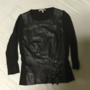 Leather sweater fix price no offer please