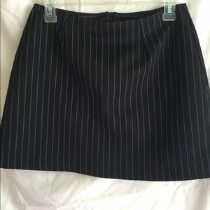 Pin-stripped mini skirt