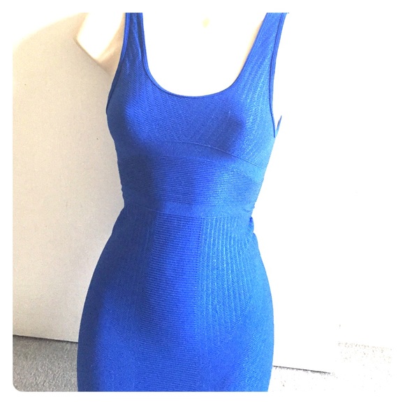 Arden B blue spandex mini dress for going out