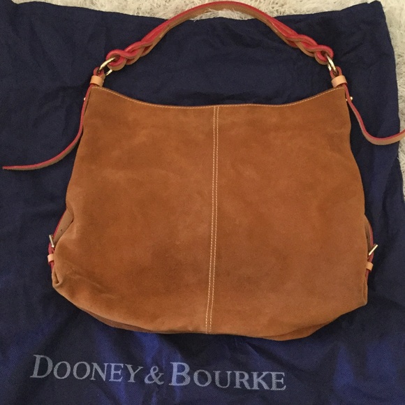 Dooney & Bourke Suede Hobo Bag - Picture 3 of 6