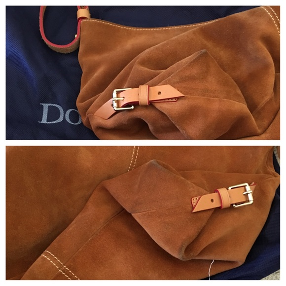 Dooney & Bourke Suede Hobo Bag - Picture 4 of 6