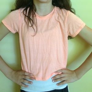 orange crop top w/ cut out back
