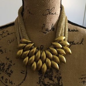 Faux Gold Statement Necklace