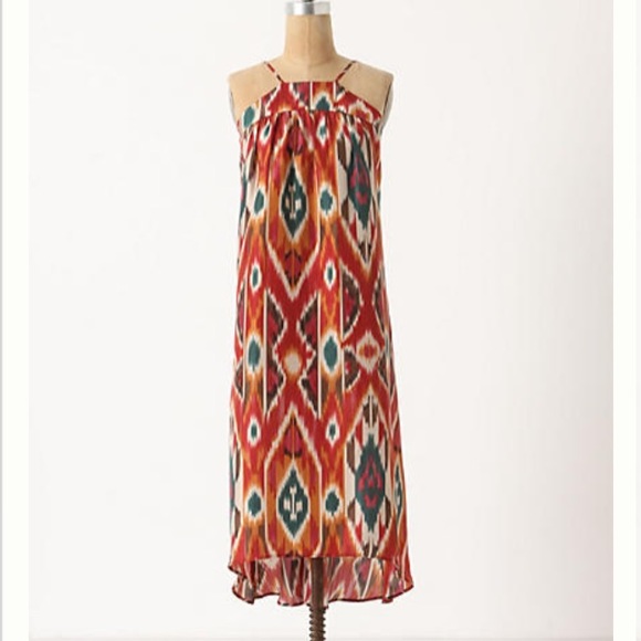 Anthropologie Dresses & Skirts - Anthropologie 100% Silk Ikat Dress Recoleta Sz M