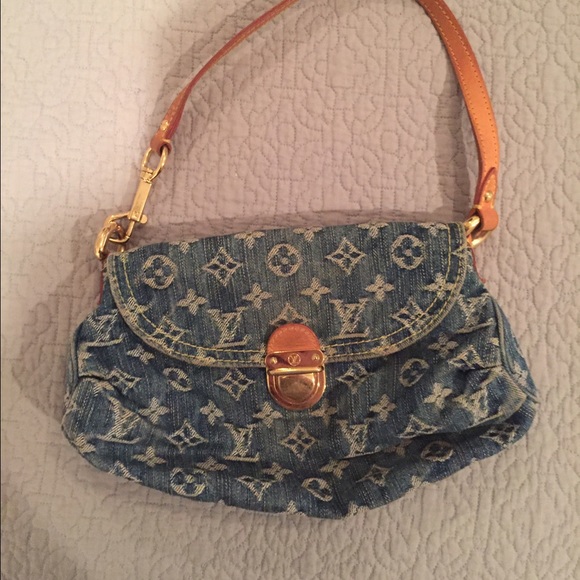 Louis Vuitton Monogram Denim Purse-100% authentic