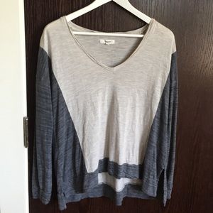 Madewell Long Sleeve V-Neck Top