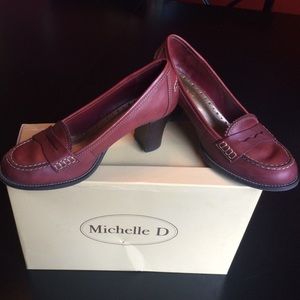 Michelle D school girl shoes (wine color)