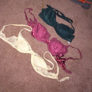 Bundle of 3 vintage Victoria secret bras