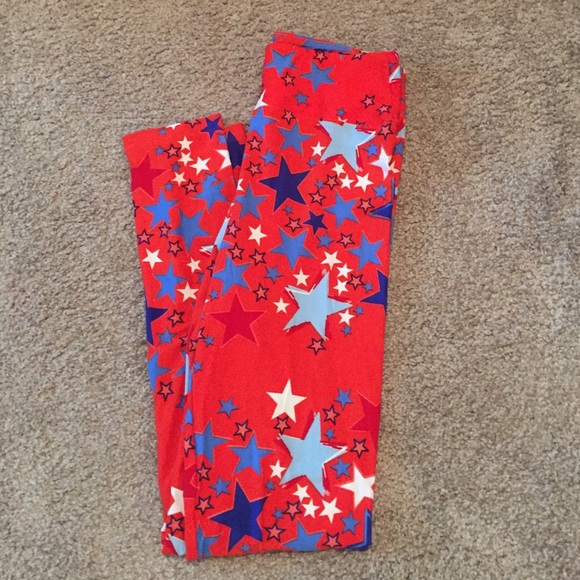 Lularoe OS 4th July leggings