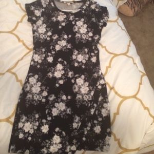 Asymmetrical floral dress