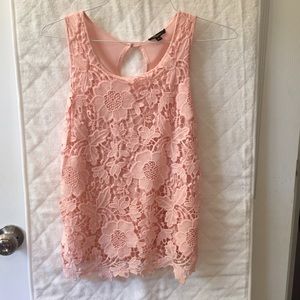 Lace Blush Tank Top