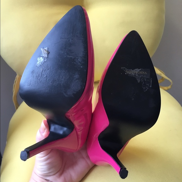 Hot pink date shoes - Picture 3 of 4