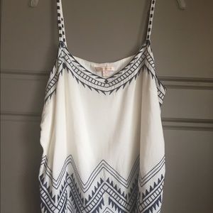 Embroidered tank top