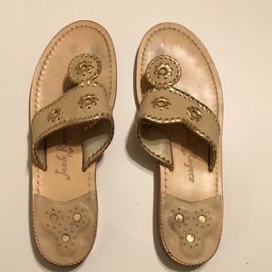 Jack Rogers Gold Sandals