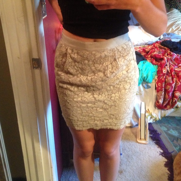 Lace J. Crew skirt