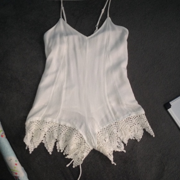 Super cute white romper