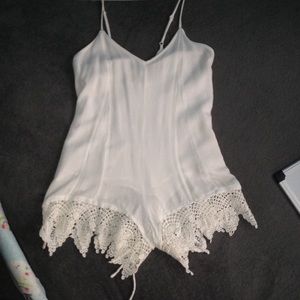 Super cute white romper