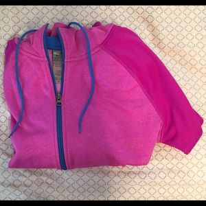 Champion pink and blue hooded jacket