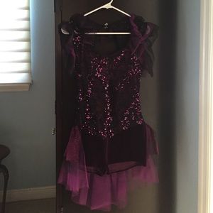 Jazz dance outfit with sparkles