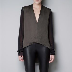 Zara Silk Top only worn twice!