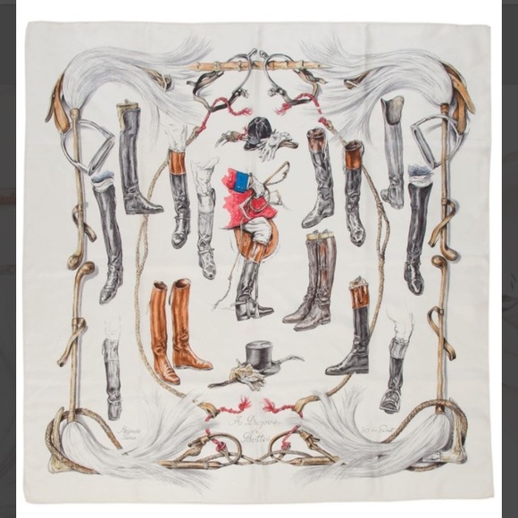 Hermes Scarf "A Propos de Bottes"
